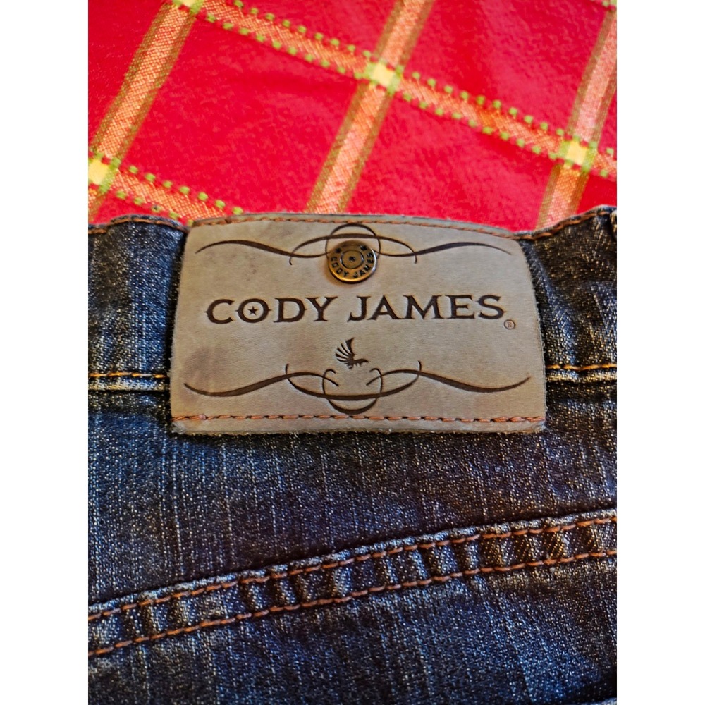 Cody James Men's Dark Wash Blue Stretch Denim Jeans Slim Fit Straight 5-Pocket